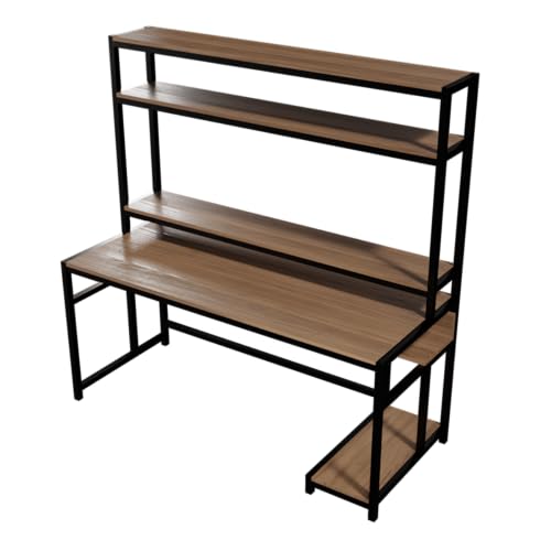 Image of Riyan Luxiwood Jerry Computer Table in Engineering Wood for Home & Office, Simple Style Desk, Scratch Resistance Surface, Easy to Assemble. (Large, Beige)