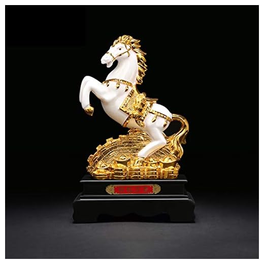 Skulptur Resin Zodiac häst dekoration hem sovrum vardagsrum kontor feng shui hantverk företag butik öppning gåva Skrivbordsprydnad