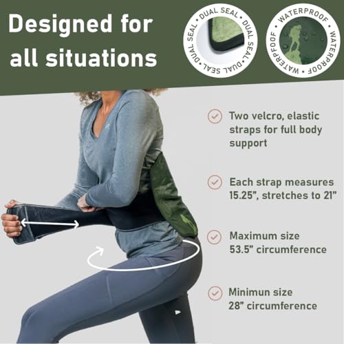 Image of Large Ice Packs for Injuries Reusable Wrap with Straps - Soft Gel Hot and Cold Packs for Injuries, Hip, Shoulder, Back Pain Relief - 12 inch x 15 inch - Green