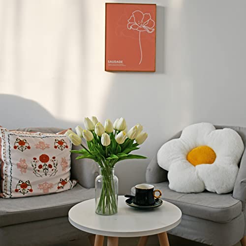 Image of Mandy's 28pcs Artificial Cream Tulips