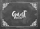 Guest Book: (50 Pages) Chalkboard Floral Cover: Birthday, Bridal Shower, Wedding, Baby Shower And...