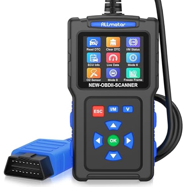 Skaner OBD2 OBDii Narzędzia diagnostyczne systemu silnika, czytnik kodów obsługuje 9 protokołów, dane na żywo, usuwanie kodów, pomiar baterii