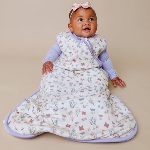 Image of Copper Pearl Baby Sleep Sack, Minnie Mouse's Bowquet - 2.5 TOG Winter Wearable Blanket for 0-6 Months, Sleeveless Sleep Sack for Baby Boy or Girl