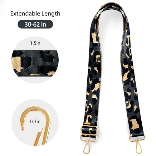 Image of Purse Straps Replacement Crossbody Straps for Purses,Wide Shoulder Strap for Bags Extender Guitar Straps for Handbags