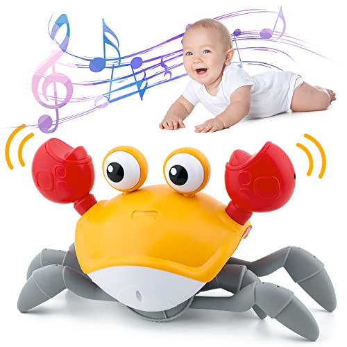 Niñas, Juguetes para Gatear cangrejos, Juguetes para Gatear con música con Luces LED, Juguetes interactivos, diseño automático para Evitar obstáculos, Juguetes...