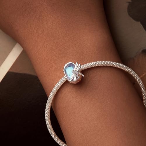 MUNDELL Authentic 925 Sterling Silver Sun Butterfly Heart Moon Lotus Shiny CZ Pendant Charm for Original Charm Bracelet or Bangle2