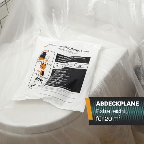 Hinrichs Malerset Streichen 12-teilig - Farbroller Set mit Farbwanne, Abstreifgriff, Abdeckplane, Kreppband, Pinsel, Farbroller Wandfarbe, Steckbügel - Streichen Zubehör - Maler Roller Set