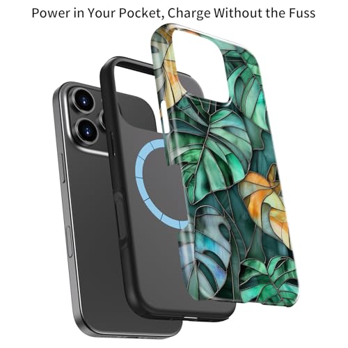 MERRO for iPhone 16 Pro Case,Cute Aesthetic Flower,MagSafe Compatible - image 3