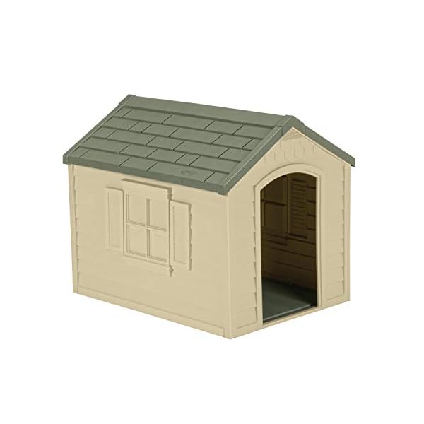 Brown Dog House with Removable Roof