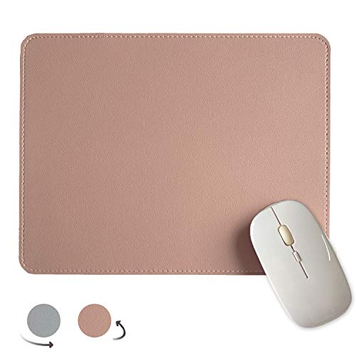 Aisakoc Alfombrilla de Ratón 270 * 210 * 2 mm, Antideslizante, Impermeable Alfombrilla de Ratón de Piel sintética con Borde Cosido para Ordenadores, Portátiles, Oficina y Hogar de Doble Cara