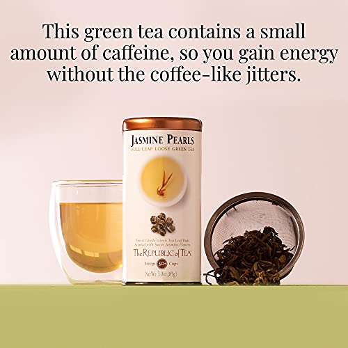 The Republic of Tea Jasmine Pearls Green Tea (Refill Bag)