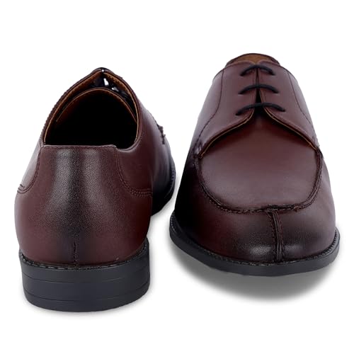 Image of LOUIS STITCH Derby Formal Shoes for Men | Lace-Up Front Cut | Ideal for Business, Casual, Parties (RGFCBU)