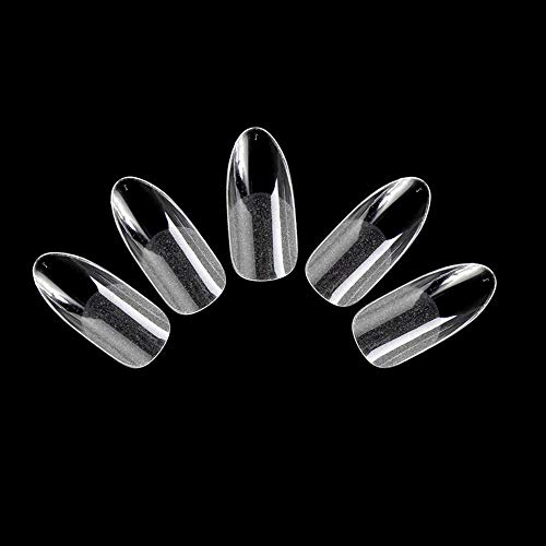 Andoer 360PCS Capa Completa Unhas Falsas Transparentes Fosco Transparentes Unhas Artificiais Kit de