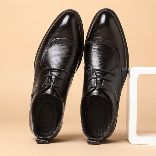 YZABEL Men's Pointed-Toe Patent Leather Oxford Shoes Formal Business Wedding Shoes for Men Modern Leather Business Casual Comfort Formal Shoes2