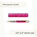 WOODRIVER Pink Quartz Acrylic Pen Blank