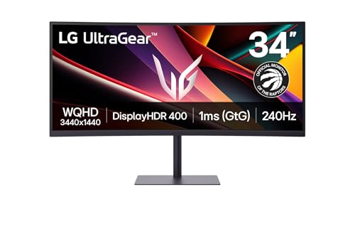 Image of LG Ultragear G6 34 inch WQHD UltraWide 3440x1440 240Hz Gaming Monitor 34G630A Display for Immersive PC Gaming 1ms GtG, HDR400, DCI-P3 95%, USB-C 15W, AMD FreeSync Premium