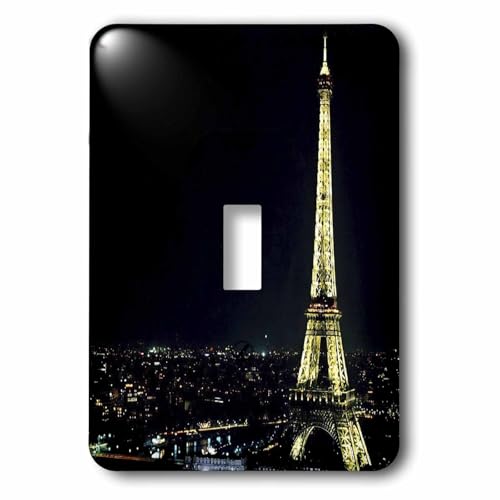 Interrupteur à baïonnette Eiffel Tower Lit at Night 3dRose pour une ambiance salon
