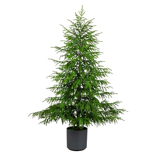 Nearly Natural 6ft. Artificial Real Touch Norfolk Island Pine Christmas Tree with Natural Look