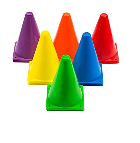 Toyshine 6 Inches Plastic Multicolored Stacking Cones | Perfect f...