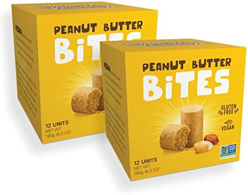 PASOKIN | Original Peanut Butter Snack | Gluten Free, Vegan, All Natural, Made in USA, 0.5 oz bites [24 count]