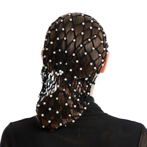 Bonnet d'été en maille fine perlée de style tête de mort