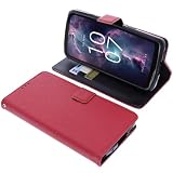 foto-kontor Custodia a libro compatibile con CrossCall Stellar X5 cover di colore rosso