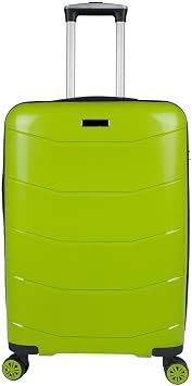 Bagacar Ultra Light Silicone Cabinet Size Suitcase Peanut Green