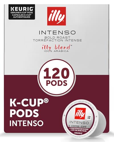 Image of illy Coffee K Cup Pods, Intenso Dark Roast, 10 Count, 12 Pack