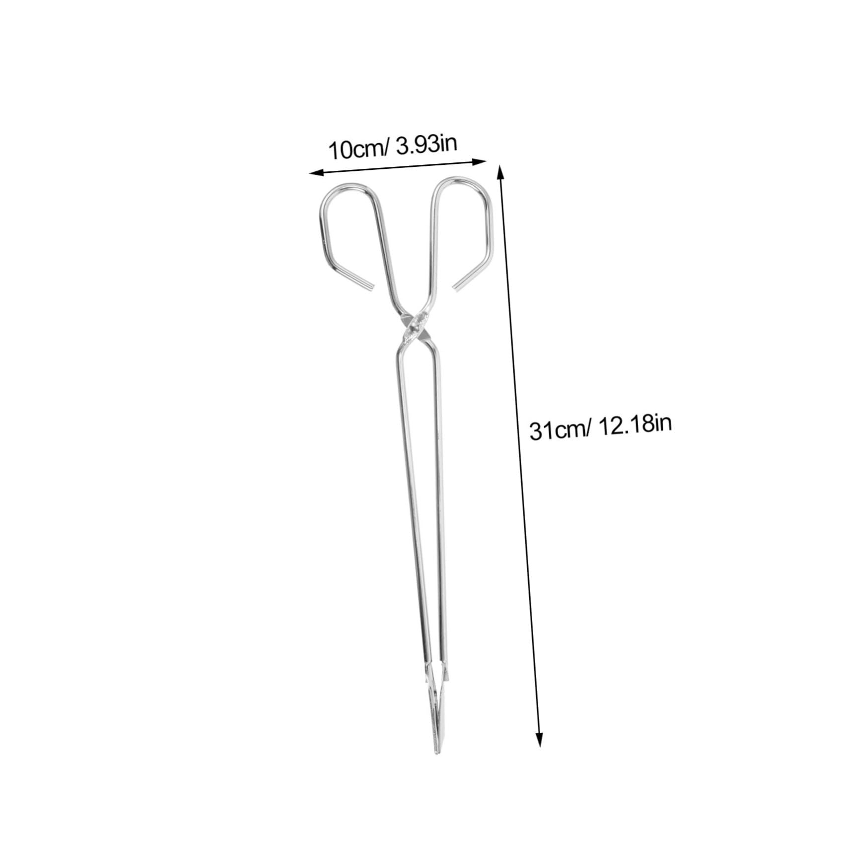 MUCKLILY Camping Barbecue Fireplace Tong Heavy Duty Charcoal Clamp for Outdoor Grilling Fire Pit Use and Safe Firewood Handling Lightweight Ergonomic Design for Easy Control