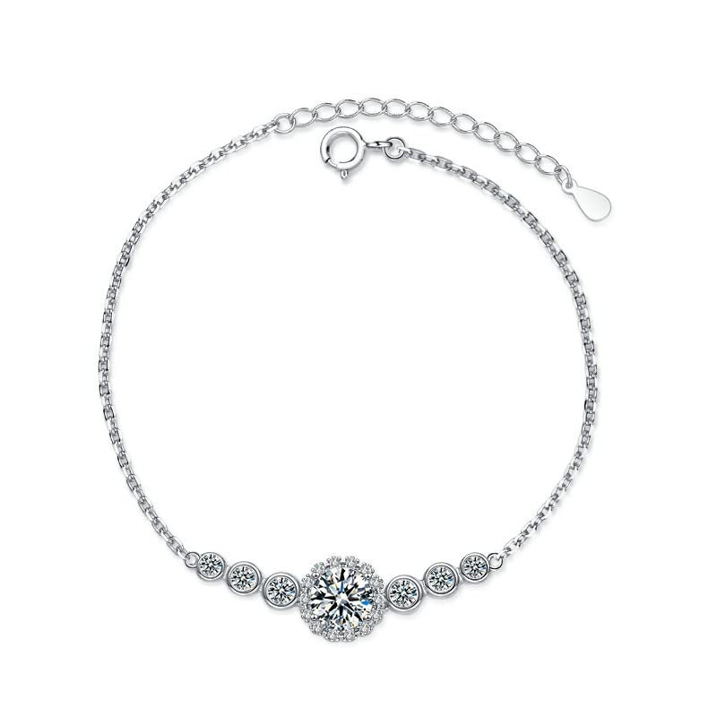 Moissanite 1ct bracelet réglable StarGems pour sublimer vos soirées
