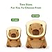 Ditucu Cute Capybara Plush Pillow with Wearable Toast Headgear Stuffed Animal Bread Capibara Plushies Toys Gifts for Kids Brown 11 inch