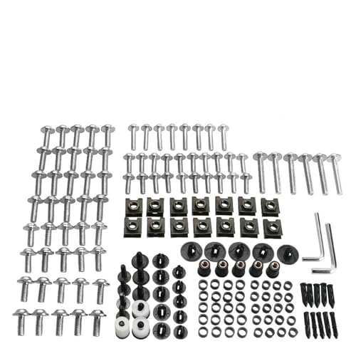 Kit tornillos carenado completo para moto XLV600 y Transalp en color plata resistente