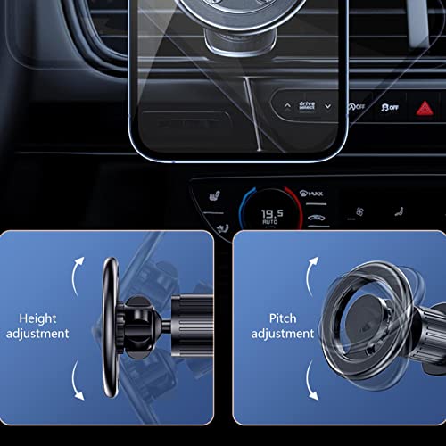 Suporte de telefone magnético para carro | Suporte magnético para montagem de celular,Suporte girató