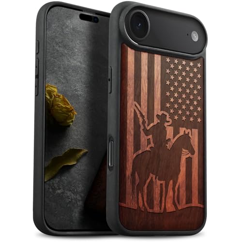 Coque en bois iPhone 17 Air Carveit Magsafe antichoc premium