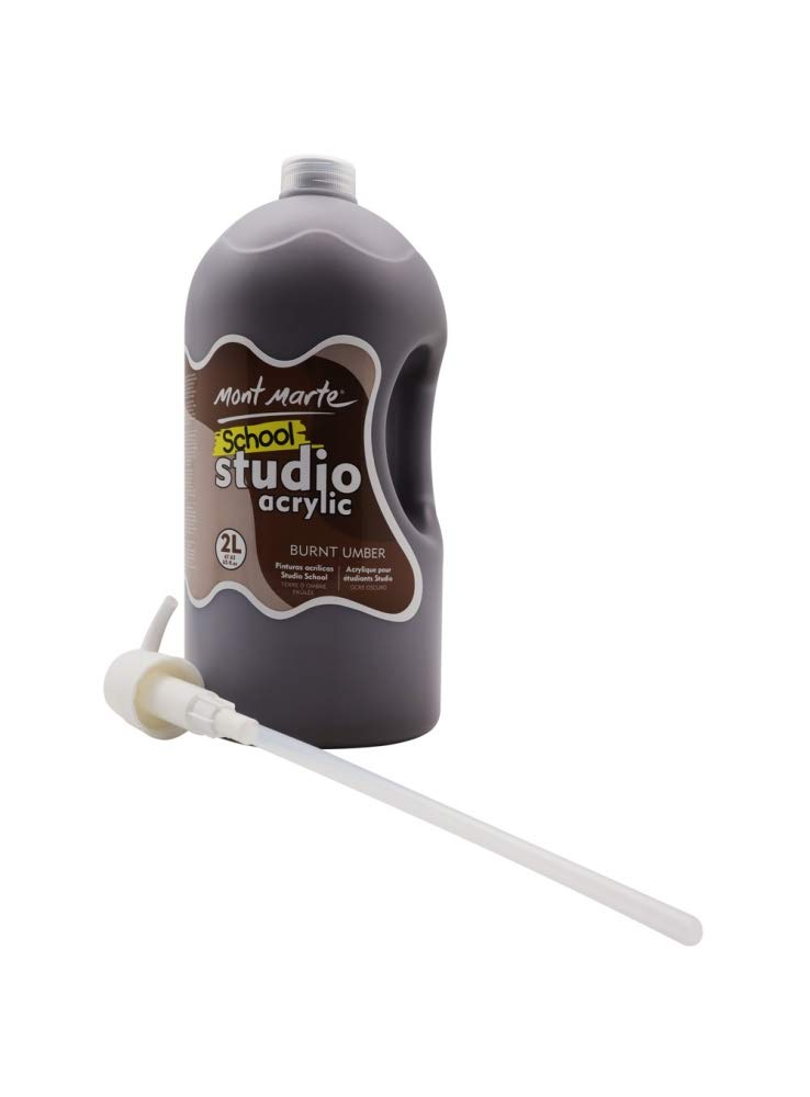 MONT MARTE MSCH2209 Pompe à peinture acrylique Terre d'ombre brûlée 2 litres