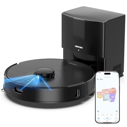 Image of AIRROBO Q20+ Robot Vacuum and Mop Self Emptying& Refilling,8000Pa Powerful Suction, Precision Navigation,Multi-Surface, Pet Friendly