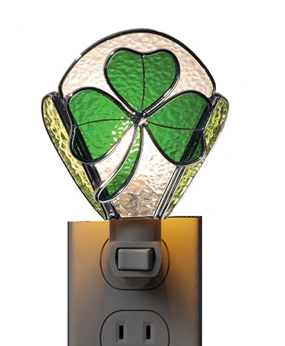 Image of KY&BOSAM Shamrock Night Light Plug into Wall, Warm White | Includes 1 Bulbs 7W, Switch-On /Off, DIY Decorative, Kids Home Decoration