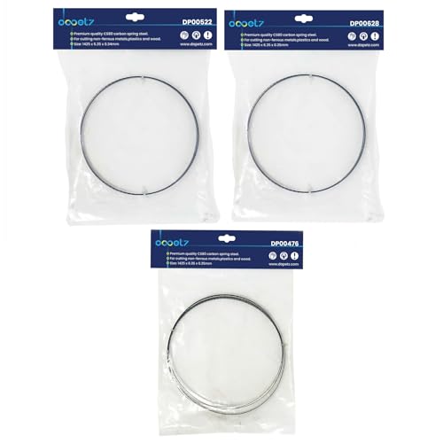 Dapetz ® 3 X Bandsaw Blades 1425mm (56 Inches) 6.35mm Width 6tpi, 10tpi and 14tpi Skip/Regular Blade 1/4" For Cutting Metal Wood Plastics PVC Foam Carbon Steel 5 Dapetz ® 3 X Bandsaw Blades 1425mm (56 Inches) 6.35mm Width 6tpi, 10tpi and 14tpi Skip/Regular Blade 1/4" For Cutting Metal Wood Plastics PVC Foam Carbon Steel - Image 5