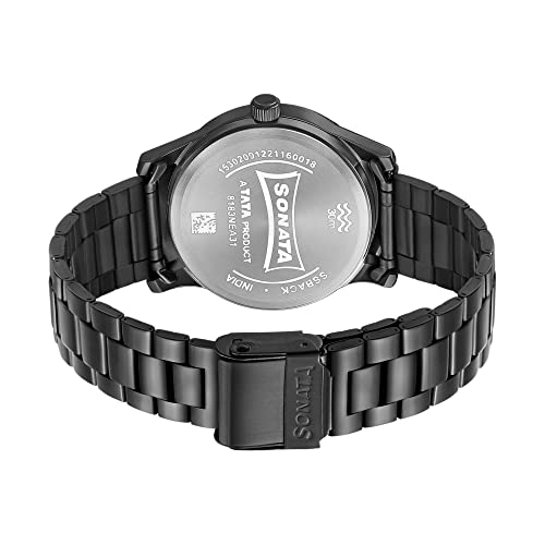 Image of Sonata Women of Steel Blue Dial Stainless Steel Strap Analog Watch for Women-NS8183NM01