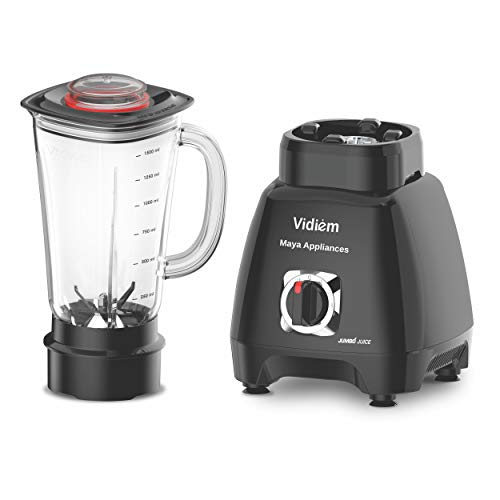 Vidiem juicer blender 562 A Jumbo Juice mixer | Juicer mixer grinder 1000W (Black) 1 jar | Juice blender for smoothie maker, crushing ice & nutri blender | fruit juicer | 1 Year Warranty