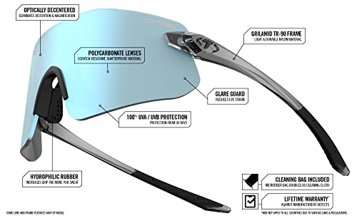 Tifosi Optics Vogel Sl Cycling Running Baseball Sunglasses (Crystal Clear, Pink Mirror) #TOP1