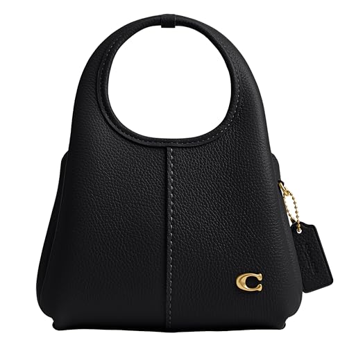 COACH Womens Lana Shoulder Bag 19 Black One Size