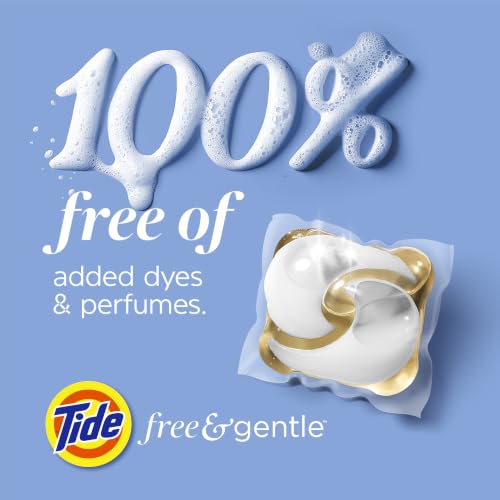 Tide PODS Free & Gentle Laundry Detergent Soap Pacs, 57 Count, Tide PODS Laundry Detergent, Laundry Detergent Pacs, Laundry PODS Detergent - image 9
