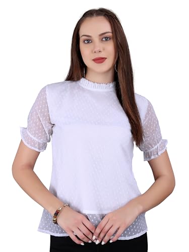 Image of Sidhidata Women's Tissue Fabric Premium Regular Fit Casual Top For & Girl'S