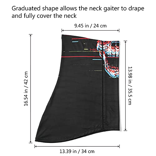 Image of BASSDASH Neck Gaiter Mask UPF 50 Sun Protection for Men & Women, Fishing, Hiking, Outdoor