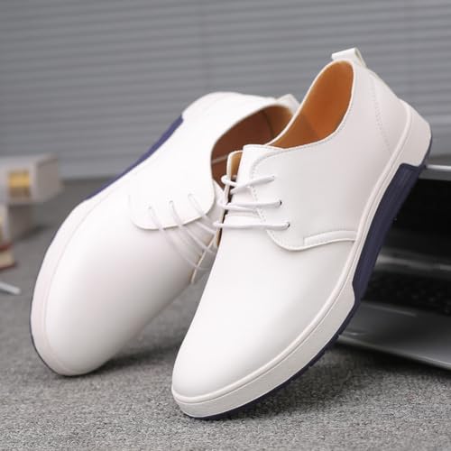 Men's Stylish Lace Up Oxford Sneakers Comfortable Casual Walking Business Driving Dress Shoes3