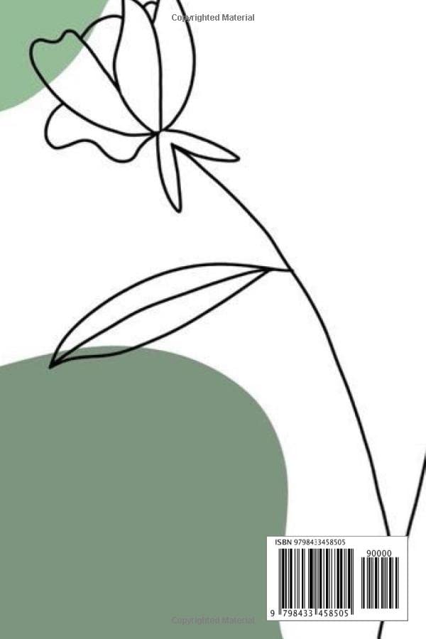 Minimalist Line Art Leaf Notebook: : Blank, Wide Ruled, Lined Paper, Simple Writing Notes/ Journaling | Softcover Book |Gift item, For Kids and Adults, Unisex, Boys and Girls| 120pages image 3