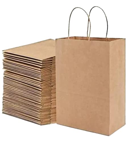 PRB Bags Presents Kraft Paper Bags, Gift Paper Carry Bags, Craft Paper Retail Bags, Recycled Eco Friendly Paper Bags, Bag Size 12X16X16 Inches,Pack of 25 Pcs (Brown) (B0BJ6K85C8) Amazon Price History, Amazon Price Tracker