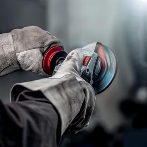 Image of Metabo 6-Inch Angle Grinder, 10,000 RPM, 12 Amp, AC /DC, Slide Switch (Locking), Safety Clutch, M-Quick Wheel Change, Made in Germany, Low Vibration Handle, W 13-150 Quick, 603632420, Green