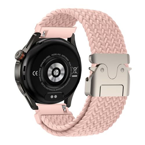 編組ソロループ弾性ストラップ対応 KOSPET MAGIC R10 用交換バンドクイックリース時計ナイロンストラップ替えベルト磁気バックル換えベルトマグネットコンパチブルシャオミ KOSPET MAGIC R10 伸縮性交換レディース メンズ (23)